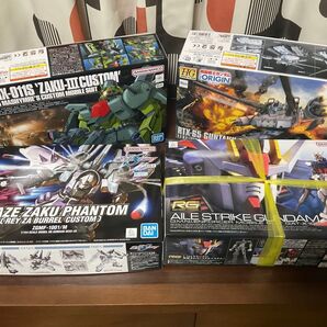 HG ザクIII改、ブレイズザクファントム、ガンタンク初期型、 RG エールストライクガンダム