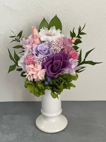 プリザーブドフラワー仏花