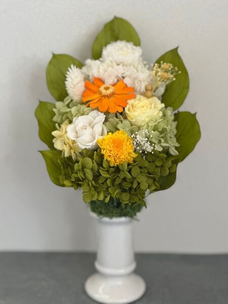 プリザーブドフラワー仏花一基 大きめサイズ