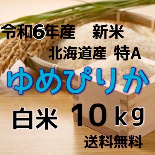 【新米】令和6年産 北海道米 ゆめぴりか 白米 10kg