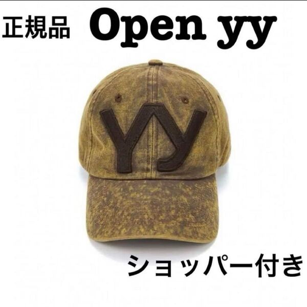 正規品 新品・未使用 OPEN YY CAP オープンワイワイ キャップ 帽子 ベースボールキャップ インディゴ ダメージ加工