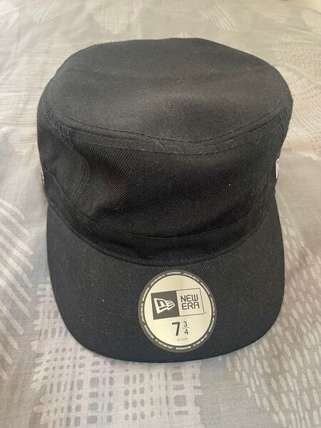 Stussy ブラック キャップ 7 3/4 New era コラボ61.5cm ニューエラ