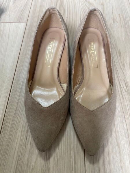 Piche abahouse 3センチ 最高パンプス グレージュ