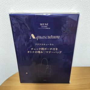 オトナミューズ 付録 アクアスキュータム ポーチ マナーバッグ