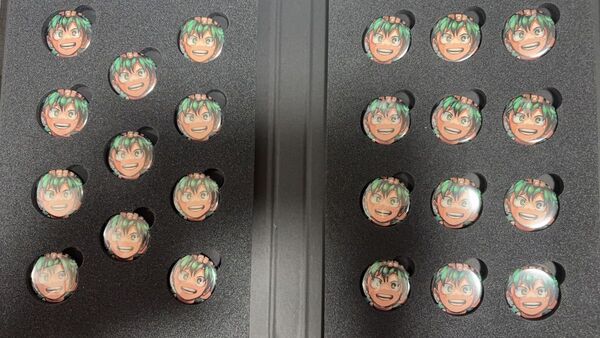 僕のヒーローアカデミア ヒロアカ 緑谷 全サ ディスプレイ 缶バッジ ホルダー付き