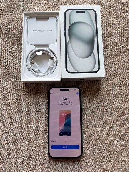 iPhone 15 128GB ブラック SIMフリー バッテリー87%