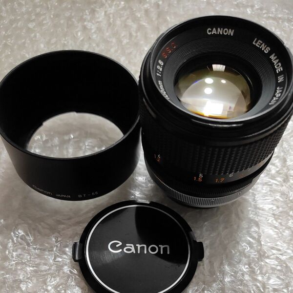 ■美品■ 希少"O"マーク Canon FD 100mm F2.8 S.S.C.レンズ 動作光学良好