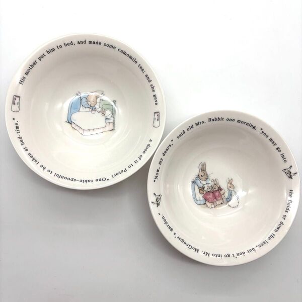 2セット【Wedgwood】ピーターラビット ボウル ヨーグルト グラノーラに ウェッジウッド 食器 Ⅱ