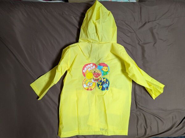 アンパンマン カッパ 通学用レインコート 雨具 黄色 子供 100cm 合羽