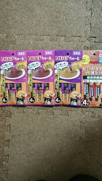 いなば ちゅ~る さつまいもと紅さつまいも入り等 計4袋セット