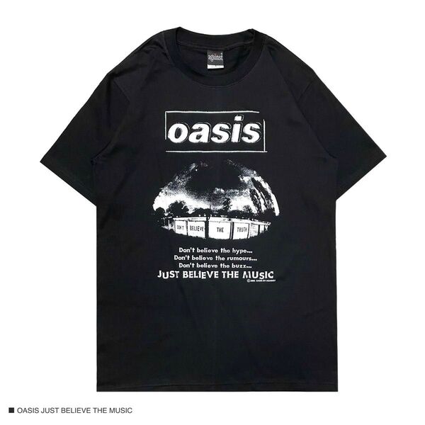 OASIS オアシス Lサイズ 半袖 Tシャツ ロック バンドT ブラック