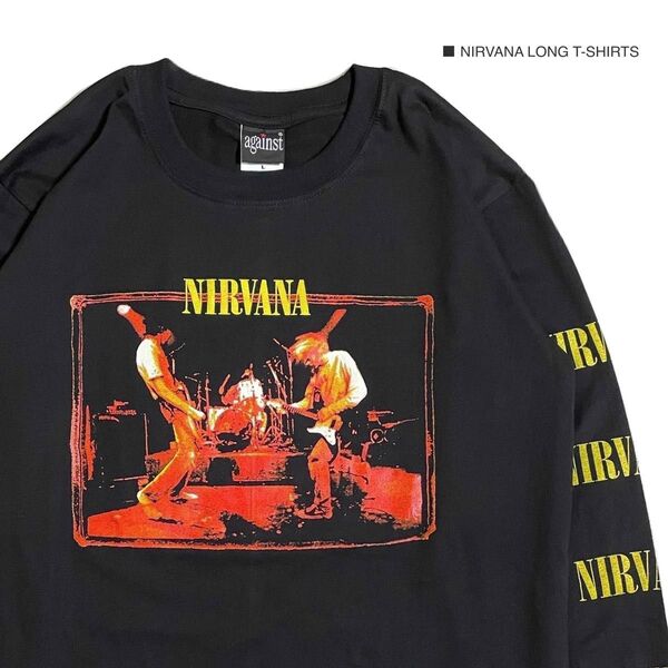 ラスト1点 NIRVANA ニルヴァーナ Lサイズ 長袖 ロンT ロングTシャツ ロック バンドT