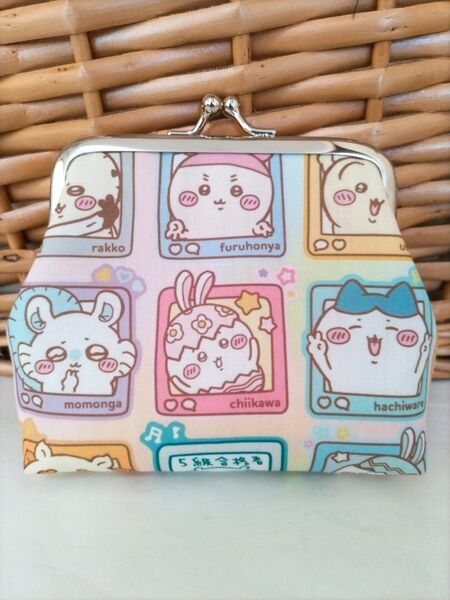 ☆ハンドメイドがま口ポーチ ちいかわ テレビ☆