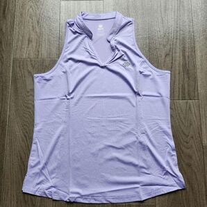 ★テニスシャツ レディース ノースリーブ ゴルフシャツ 2XL スポーツウェア ヨガウェア トレーニング ランニング ジム