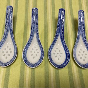 景徳鎮 レンゲ 4点セット