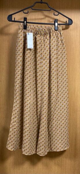 GU ロングスカート イエロー系 S 新品未使用タグ付き