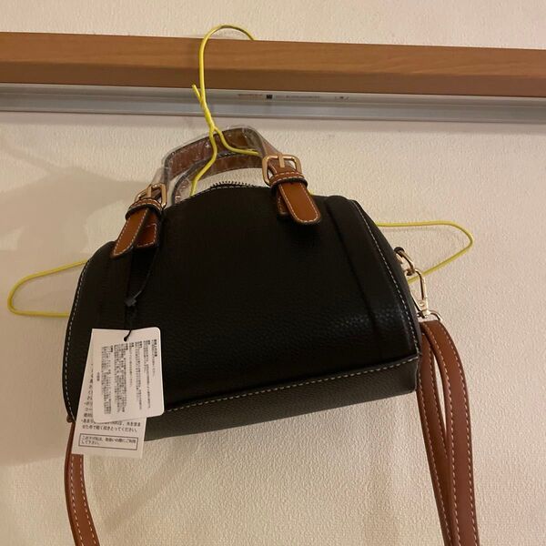 ミニバッグ ハンドバッグ ショルダーバッグ 2way ブラック 黒