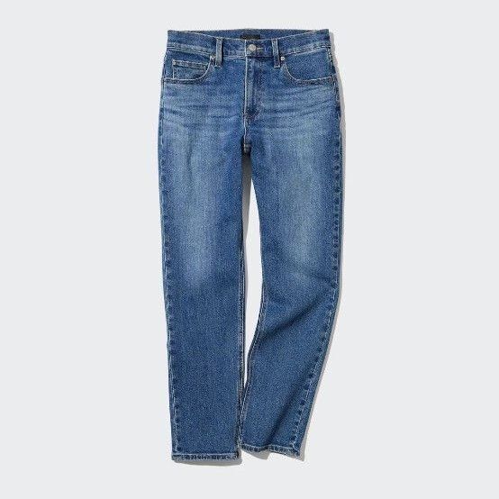 ストレッチスリムストレートジーンズ(丈標準70cm)66BLUE 24