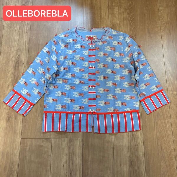 【美品】OLLEBOREBLA アルベロベロ 羽織り ジャガード ぶたさん