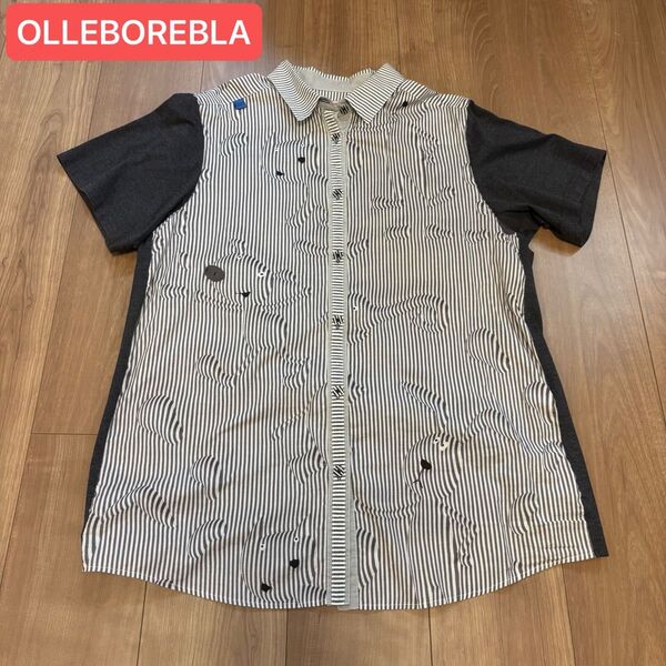 OLLEBOREBLA アルベロベロ ブラウス ストライプ アニマル