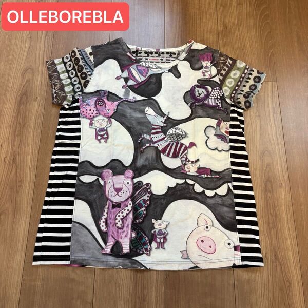 OLLEBOREBLA アルベロベロ カットソー ヒーロー ブタさん
