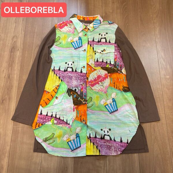 OLLEBOREBLA アルベロベロ ロングブラウス 気球とブタさん