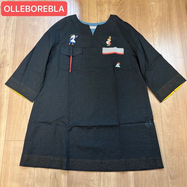 【美品】OLLEBOREBLA アルベロベロ チュニック アリス ぶたさん 刺繍