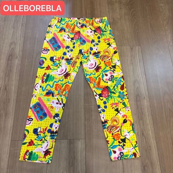 OLLEBOREBLA アルベロベロ スパッツ ブタさん総柄 イエロー