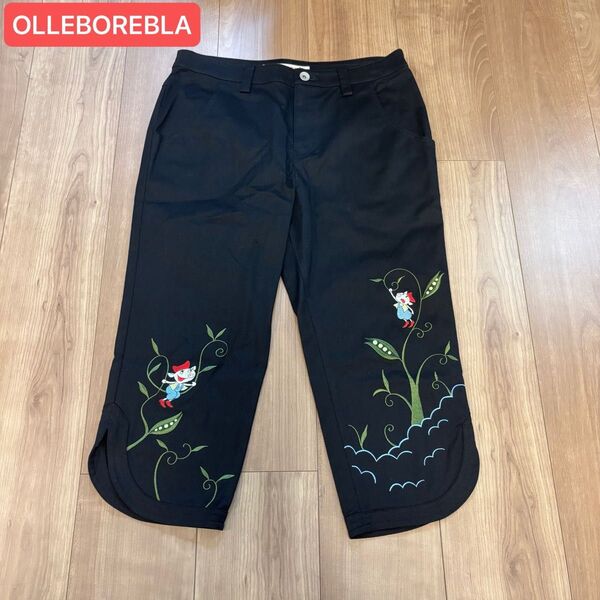 【美品】OLLEBOREBLA アルベロベロ パンツ ぶたさん ブタさん ジャックと豆の木 刺繍 Mサイズ