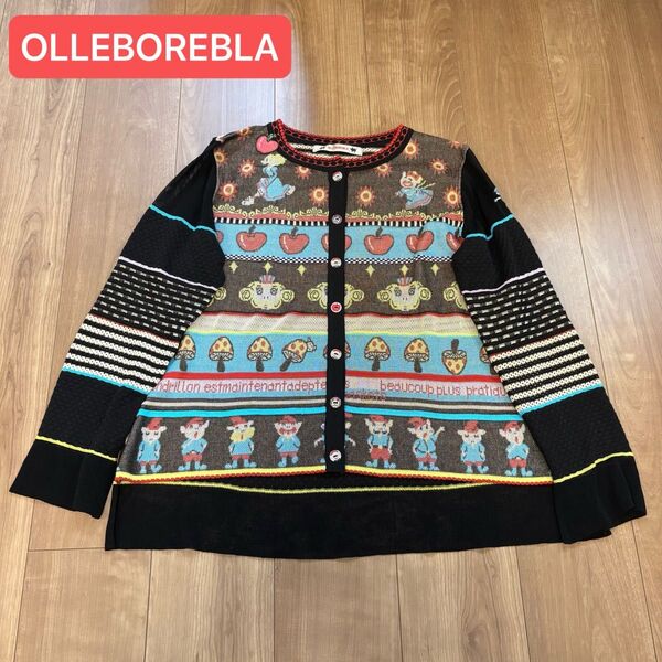 OLLEBOREBLA アルベロベロ サマーニットカーディガン ぶたさん ブタさん おとぎ話
