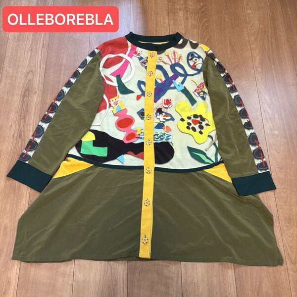 【美品】OLLEBOREBLA アルベロベロ チュニック 万華鏡とブタさん