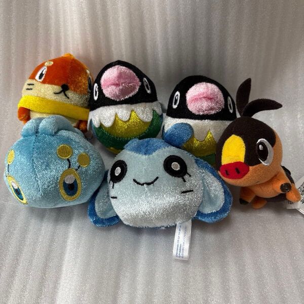 『希少』平成レトロポケモン ボール型 ぬいぐるみ 5個セット ゴム紐付きポカブまとめ売り