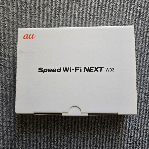 au Speed Wi-Fi NEXT W03 モバイルルーター 未使用