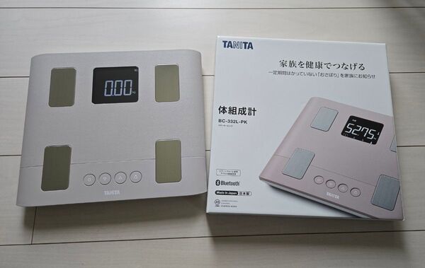 超美品 TANITA無線データ体組成計 BC-332L-PK 日本製 動作確認済