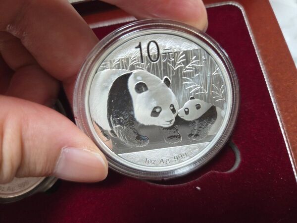 正規品 2011年 純銀 パンダ銀貨 1オンス中国 10元 シルバーコイン 1点
