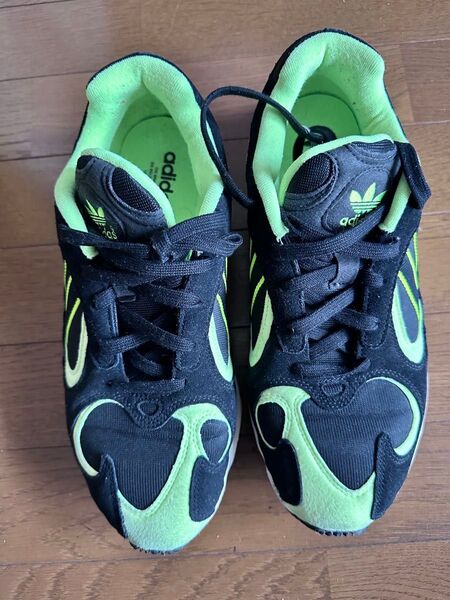 adidas Originals Yung-1 スニーカー 27.5cm ブラック×グリーン