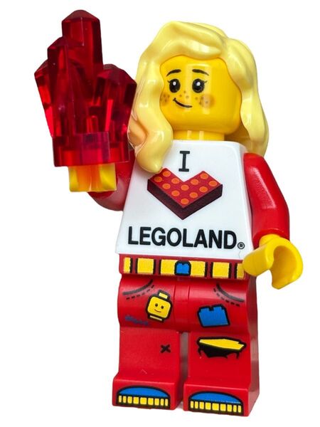 レゴ LEGO ミニフィグ 赤色 アイラブレゴランド 女の子 アイテムセット