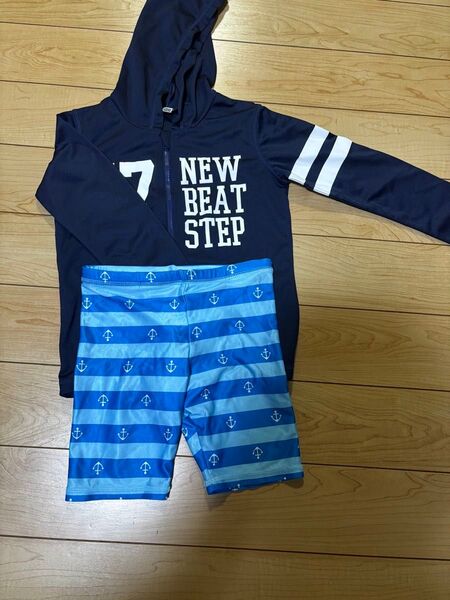 男の子水着上下 上120センチ、下110センチ