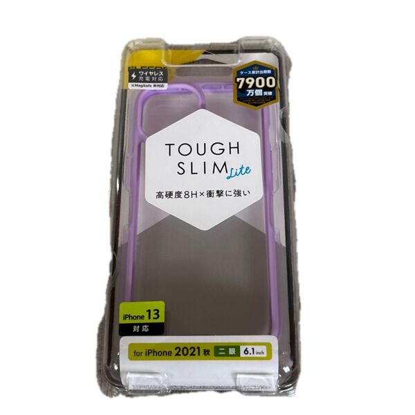 iPhone 13 TOUGH SLIM LITE フレームカラー PM-A21BTSLFCPU(パープル)