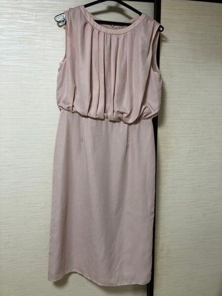 BEAMS HEART ノースリーブワンピース ピンク ドレス M パーティ セレモニー