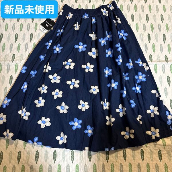 マリメッコ ユニクロ リネンブレンドスカート 新品未使用 タグ付き marimekko UNIQLO Mサイズ M