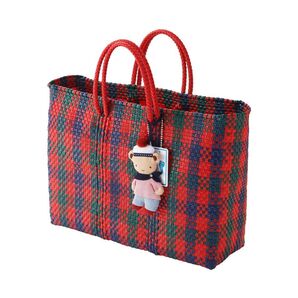 ★新品未使用 ファミリア familiar メルカドバッグ 赤