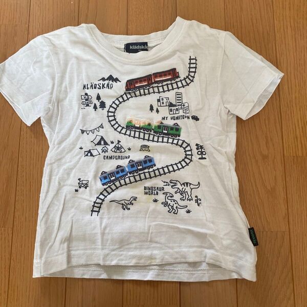 クレードスコープ 電車の白Tシャツ
