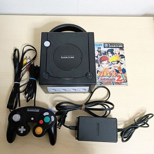 ニンテンドー ゲームキューブ gc 本体 コントローラー ナルト NARUTO 任天堂 ブラック GAMECUBE