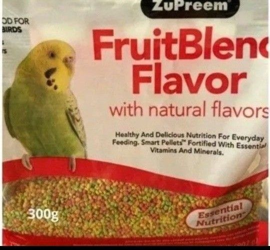 ズプリーム フルーツブレンドS セキセイインコ 300g