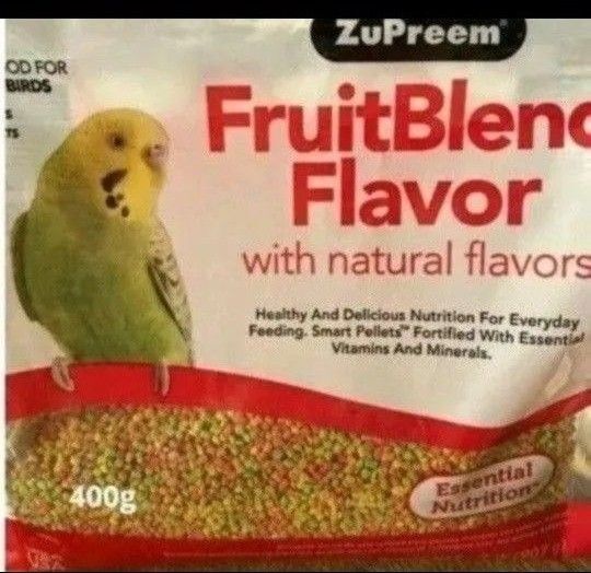 ズプリームフルーツブレンドS セキセイインコ 400g