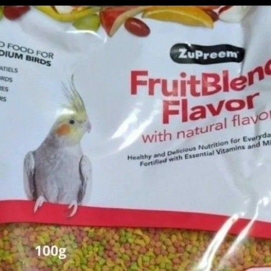 ズプリーム フルーツブレンドМ オカメインコ 100g