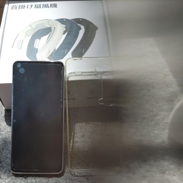値下げとおまけ付き・美品・OPPO Reno7 A ・ドリームブルー・ SIMフリー 6GB\\128GB・首掛けファン新品
