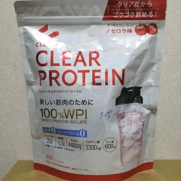 クレバー クリアプロテイン マッスル アセロラ味 400g【b】