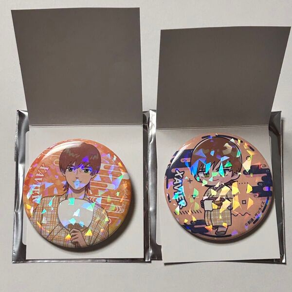 機動戦士Gundam GQuuuuuuX ガンダム ジークアクス 極楽湯 ホログラム缶バッジ エグザベ・オリベ